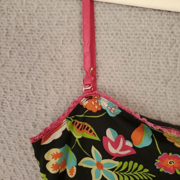 Y2K Guess Women's USA Made Printed Mesh Removal Straps Mini Dress Large - Picture 3 of 9